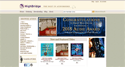 Desktop Screenshot of highbridgeaudio.com